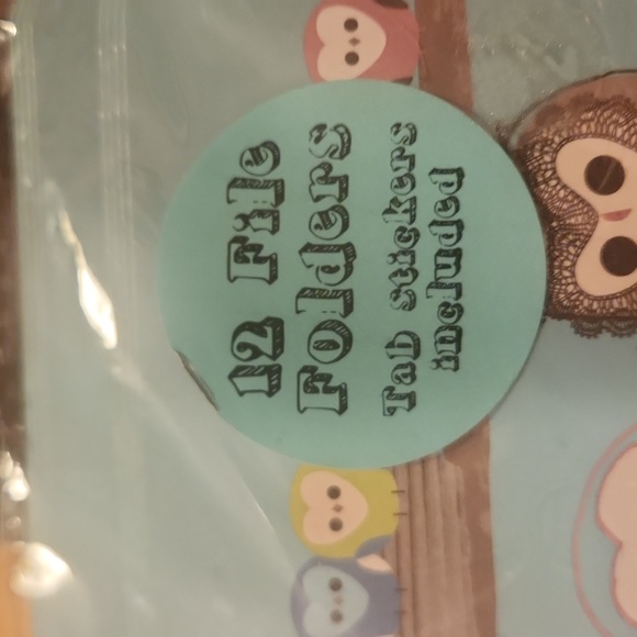 NEW Cutie Hootie File Folders OWL Paperchase Turquoise 12pk - Picture 3 of 7